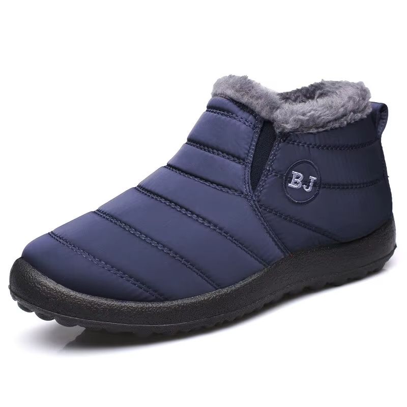 Mens Winter Snow Boots  Waterproof FurLined Hiking Ankle Boots For Outdoor Work And Cold Weather 8