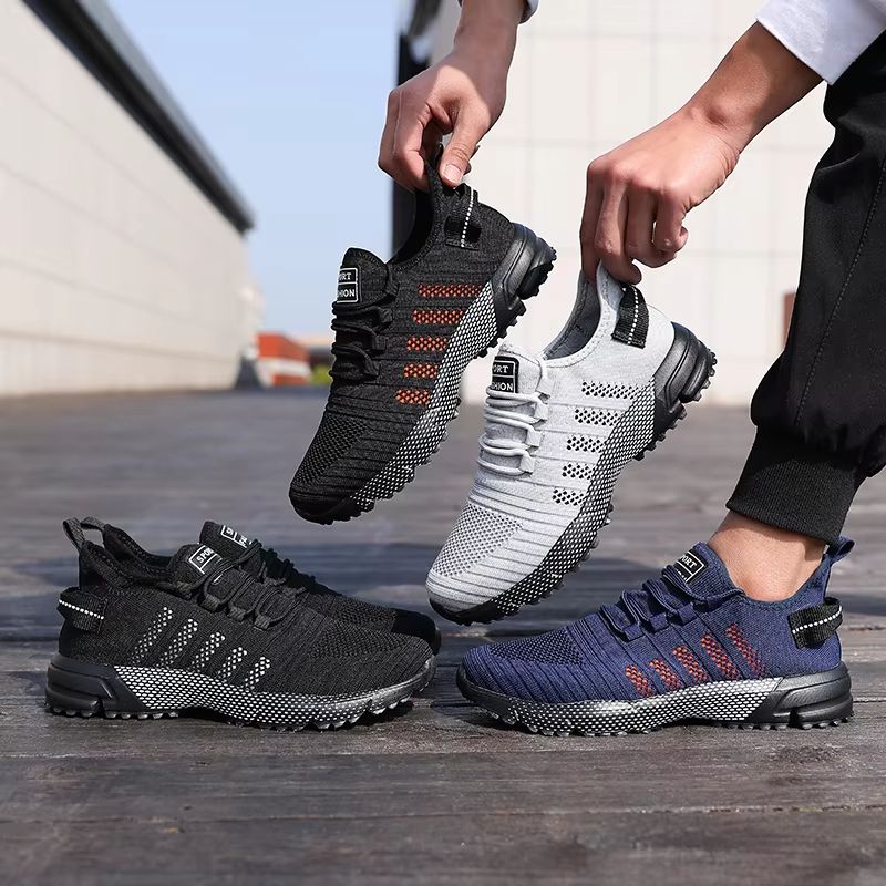 Mens Lightweight SlipOn Sneakers  Breathable Mesh Casual Running Shoes With Soft Soles 2