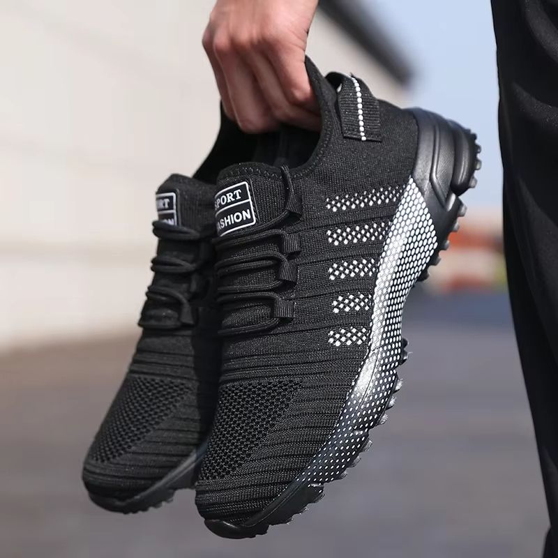 Mens Lightweight SlipOn Sneakers  Breathable Mesh Casual Running Shoes With Soft Soles 7