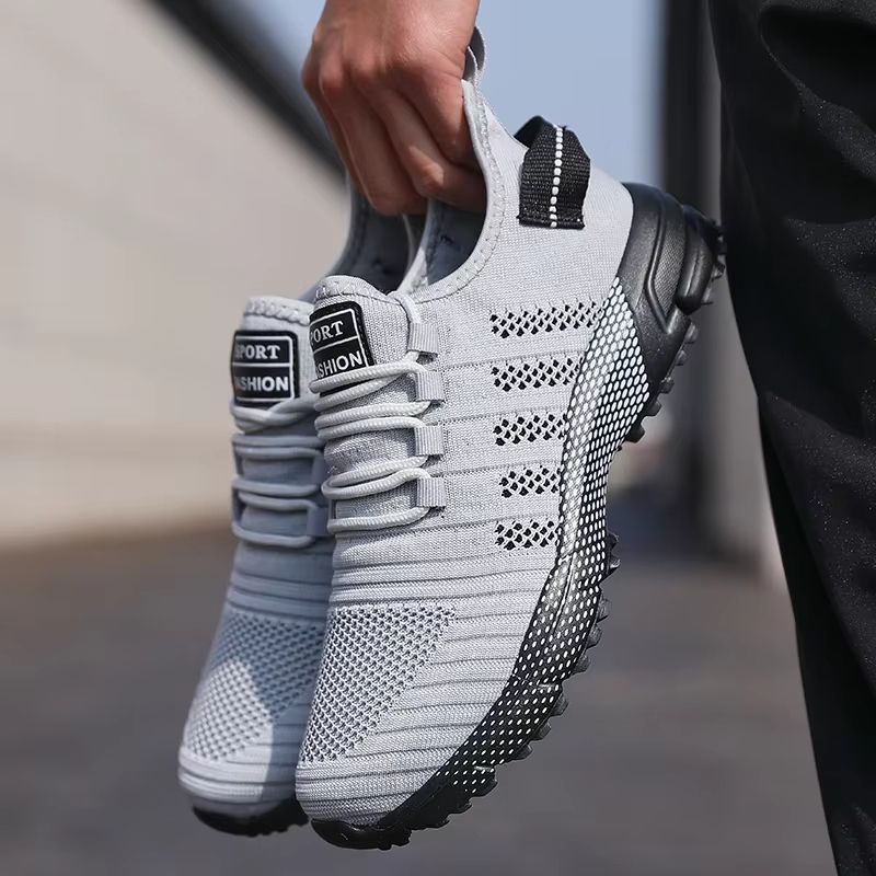 Mens Lightweight SlipOn Sneakers  Breathable Mesh Casual Running Shoes With Soft Soles 8