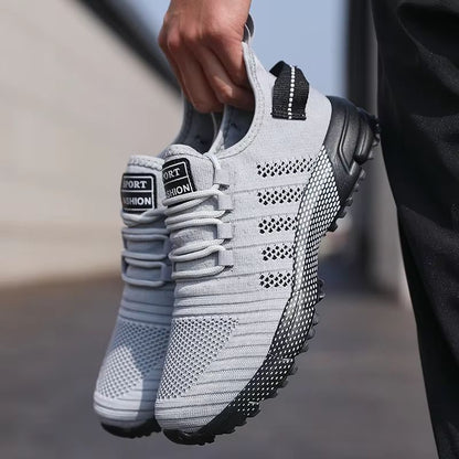 Mens Lightweight SlipOn Sneakers  Breathable Mesh Casual Running Shoes With Soft Soles 8