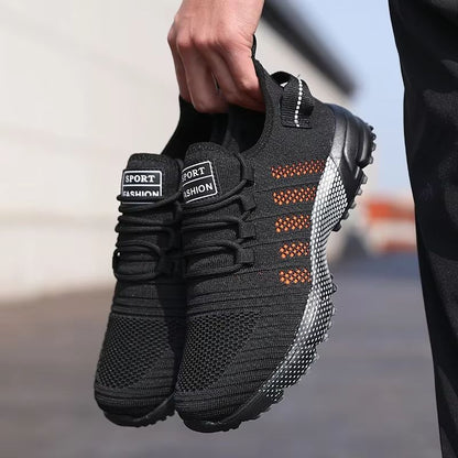 Mens Lightweight SlipOn Sneakers  Breathable Mesh Casual Running Shoes With Soft Soles 9