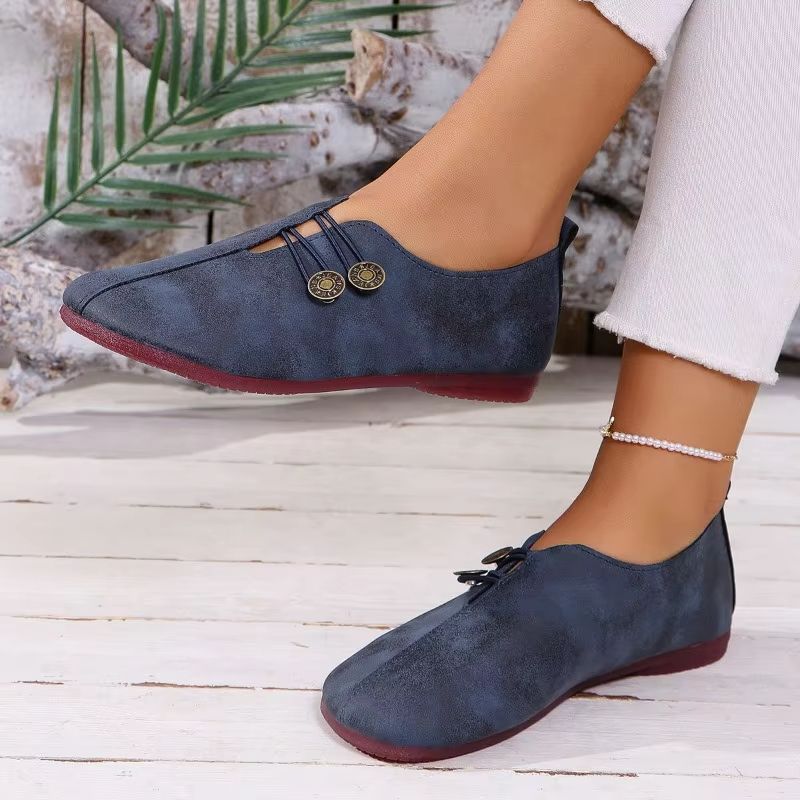 Womens Leather Loafers  Soft NonSlip Flat Shoes For Comfortable Walking And Everyday Fashion 2