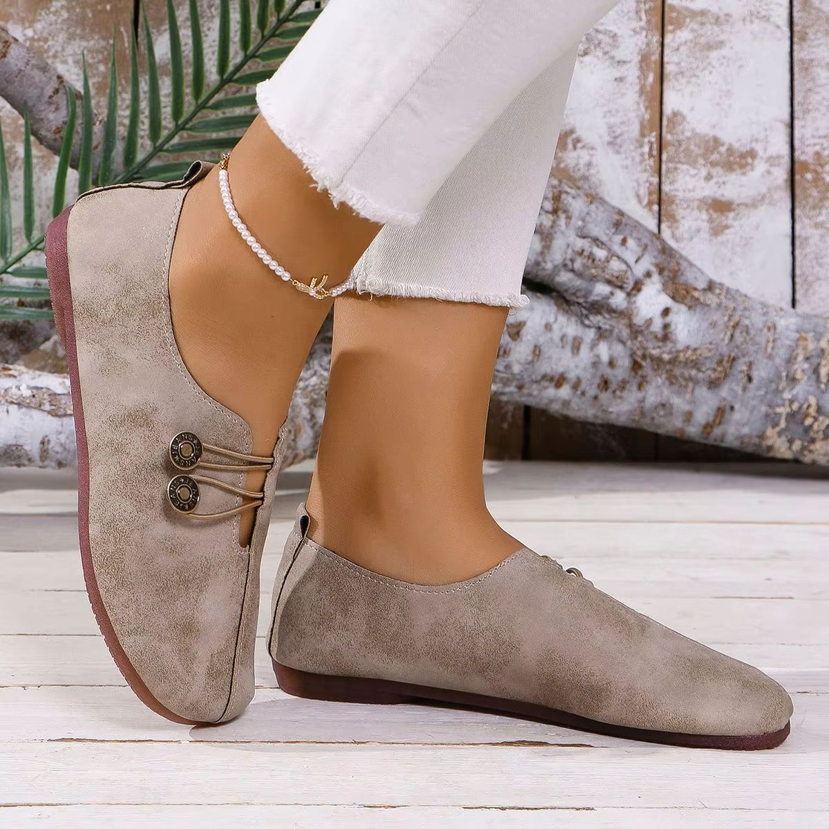 Womens Leather Loafers  Soft NonSlip Flat Shoes For Comfortable Walking And Everyday Fashion 6