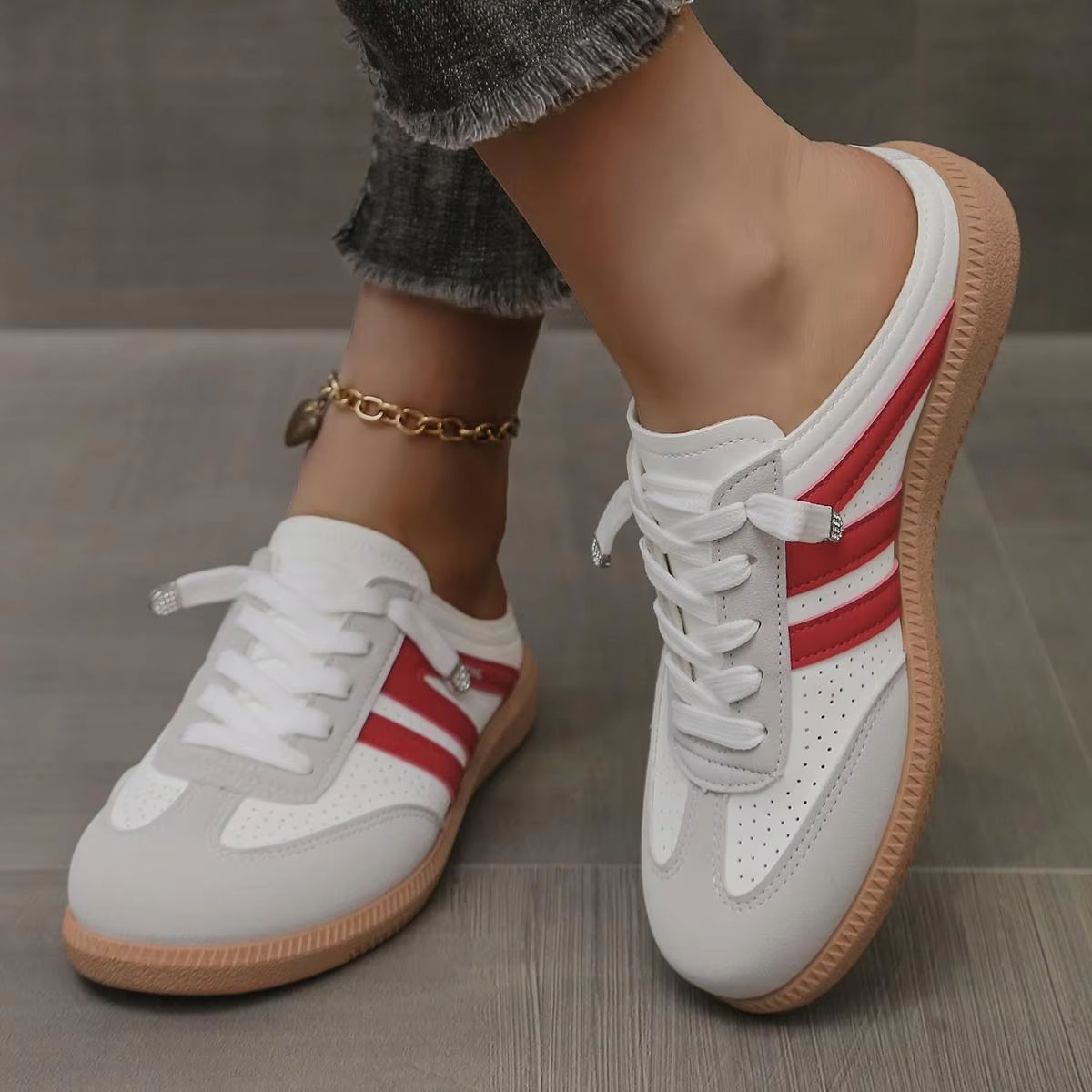 Womens Retro SlipOn Mule Sandals  Lightweight Backless Flat Shoes With Soft Bottom Comfort 4