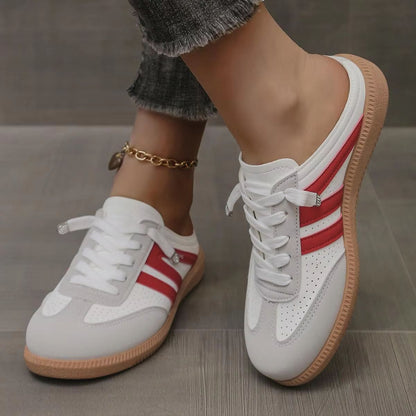 Womens Retro SlipOn Mule Sandals  Lightweight Backless Flat Shoes With Soft Bottom Comfort 7