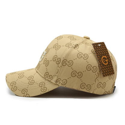 Spring and Summer Korean Version of Baseball Cap, New Old Flower Hat Women Full of Letters, Ins Trendy Cap Men Style