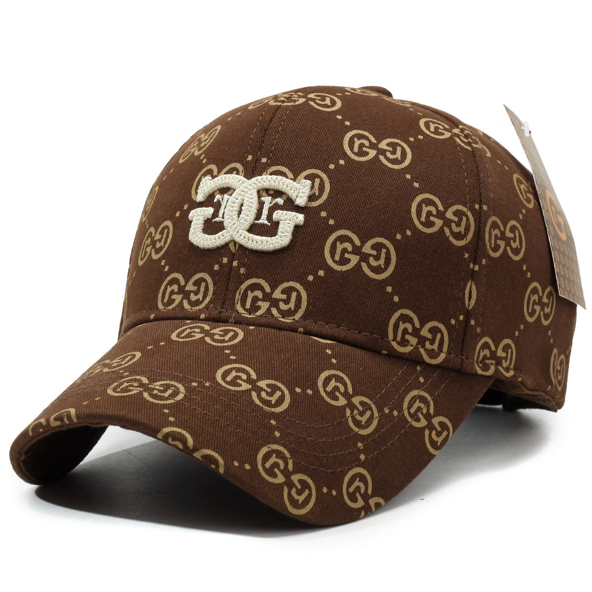 Spring and Summer Korean Version of Baseball Cap, New Old Flower Hat Women Full of Letters, Ins Trendy Cap Men Style