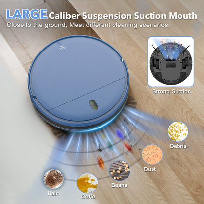 Robot Vacuum Cleaner 6000Pa Power with App Control, Auto Charging, Water Tank Wet Mopping Electric Sweeper