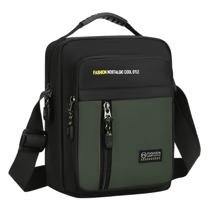 Stylish Mens Crossbody Bag Large Capacity Single Shoulder Bag MultiPocket Business  Travel Storage  1