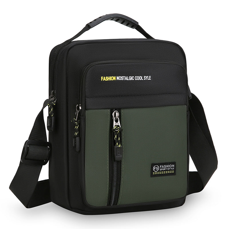 Stylish Mens Crossbody Bag Large Capacity Single Shoulder Bag MultiPocket Business  Travel Storage  9