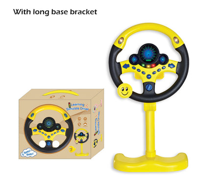 Kids Steering Wheel Toy With Light  Sound Electric Simulation Toy For Infants Early Learning Stroll 4