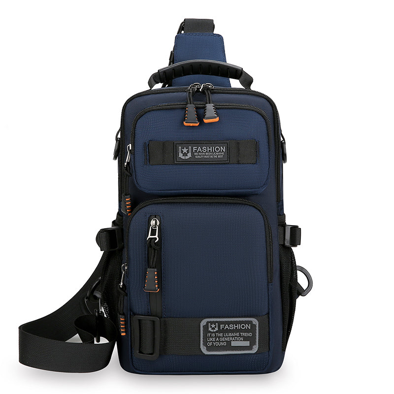 HighQuality Oxford Crossbody Bags For Men Fashion Mens Waist Packs Chest Bag Casual Handbag  Male C 2