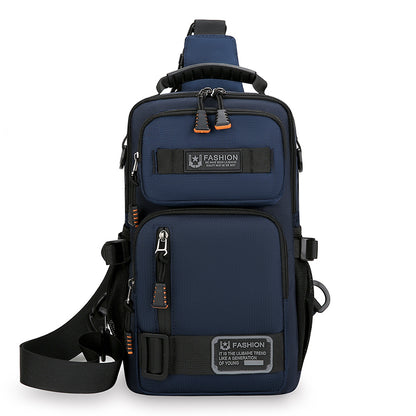 HighQuality Oxford Crossbody Bags For Men Fashion Mens Waist Packs Chest Bag Casual Handbag  Male C 2