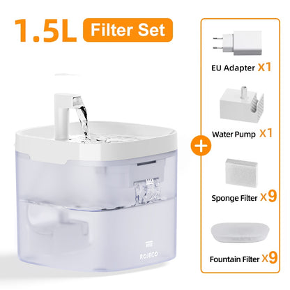 Pet Water Dispenser For Cats Dog Drinking Purifier Smart Cat Water Fountain Automatic Fountain With 8