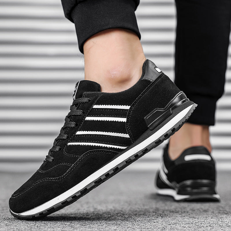 Artificial Leather Mens Casual Shoes Lightweight Spring Sneakers  Breathable LaceUp Flats For Outdo 4