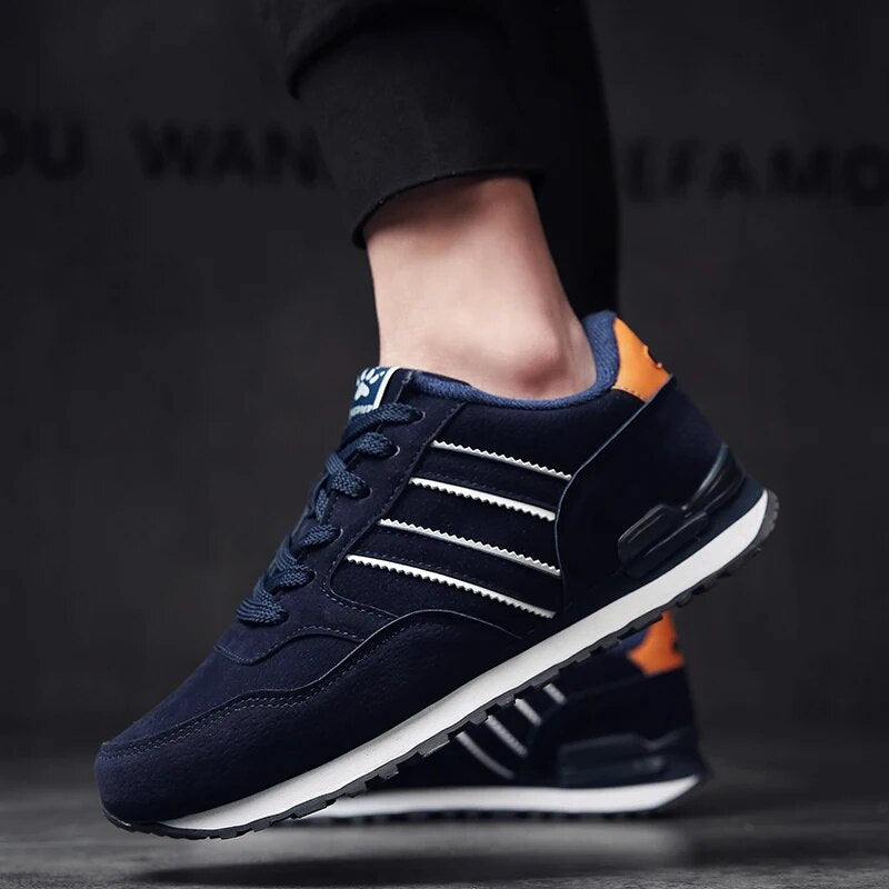 Artificial Leather Mens Casual Shoes Lightweight Spring Sneakers  Breathable LaceUp Flats For Outdo 5
