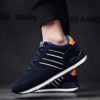 Artificial Leather Mens Casual Shoes Lightweight Spring Sneakers  Breathable LaceUp Flats For Outdo 5
