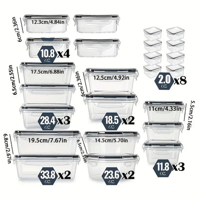 24pcs Kitchen Storage Container Set, Reusable Dishwasher Safe Plastic Bins Flip Lid Food Containers for Fruits Vegetable