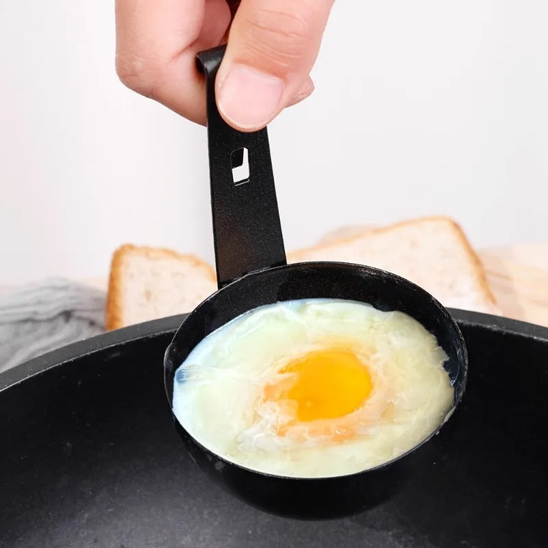 Stainless Steel Egg Poacher, Nonstick Egg Boiling Mold with Hanger Hook | Kitchen Cooking & Steaming Gadget