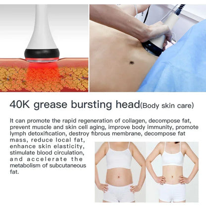 40K Ultrasonic Cavitation Machine Body Slimming Beauty Skin Massage Radiofrecuencia Corporal Facial 3