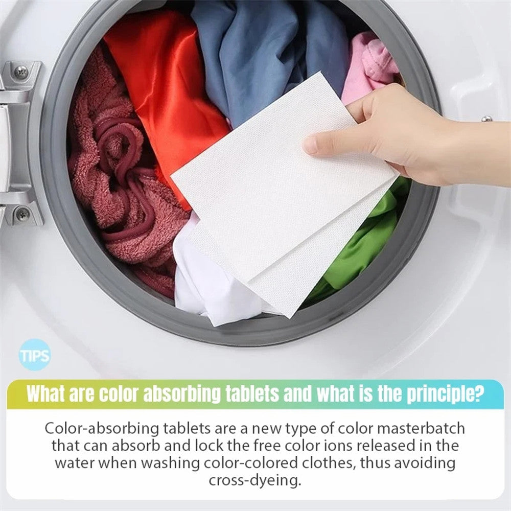 Laundry Color Catcher Sheets Absorb Color  Stains Allow Mixed Washes Washing Machine Sheets 2
