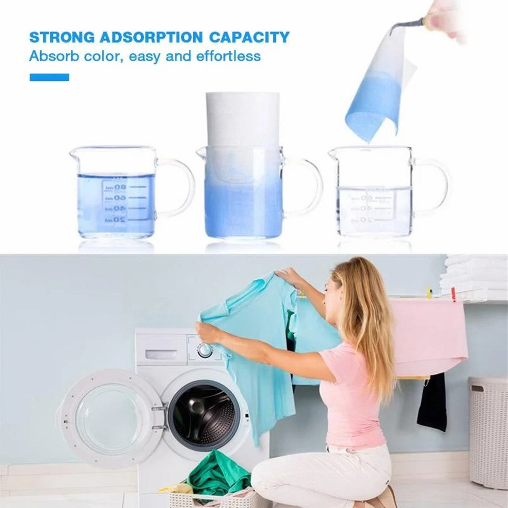 Laundry Color Catcher Sheets Absorb Color  Stains Allow Mixed Washes Washing Machine Sheets 4