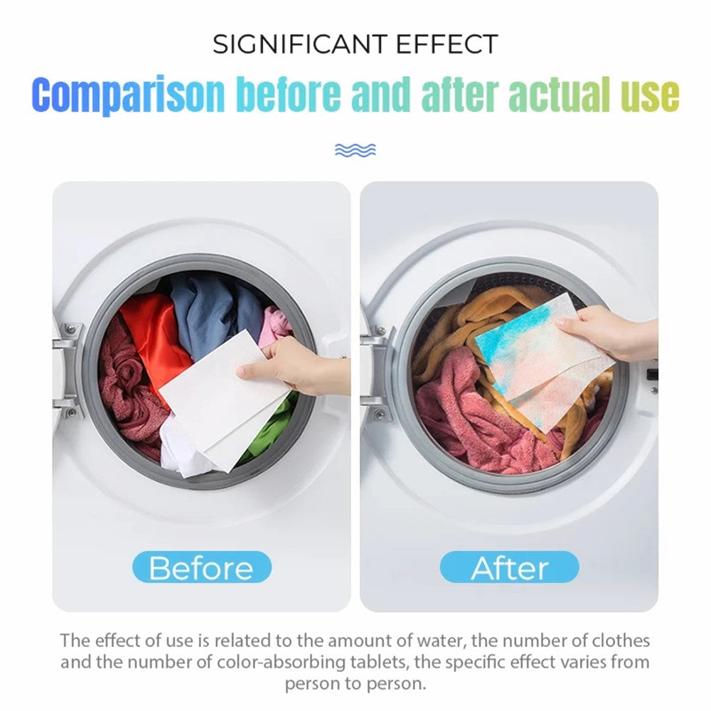 Laundry Color Catcher Sheets Absorb Color  Stains Allow Mixed Washes Washing Machine Sheets 5