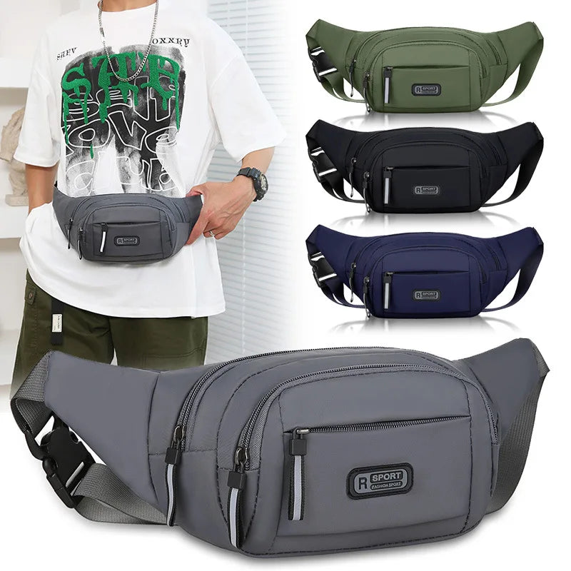 AntiTheft Waist Bag For Men Canvas Fanny Pack With Slim Fit Design  Perfect For Running Travel  Out 1