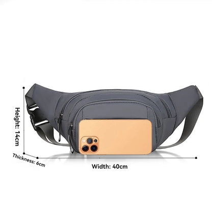 AntiTheft Waist Bag For Men Canvas Fanny Pack With Slim Fit Design  Perfect For Running Travel  Out 2