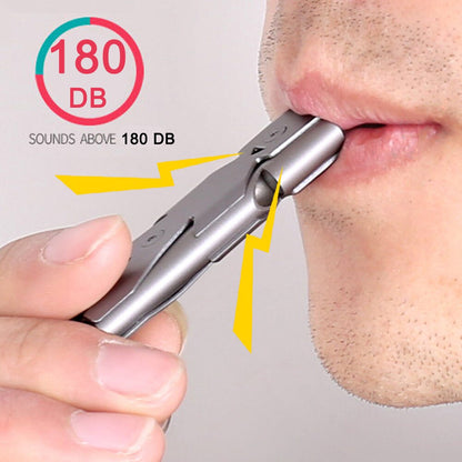 Double Pipe Whistle Pendant Keychain High Decibel Portable Outdoor Survival Emergency Camping Tool  1