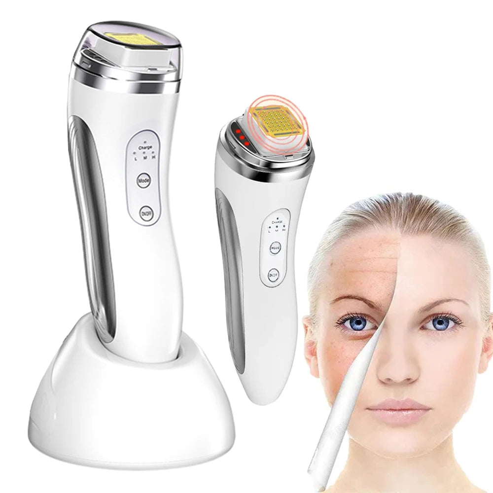 RF Radio Frequency Face Lifting Device, Professional Dot Matrix Beauty Massager for Home Use | Wrinkle Remover