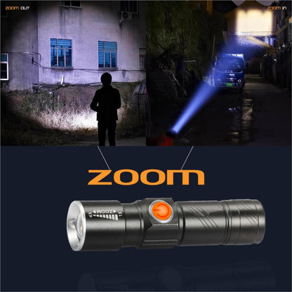 3 In 1 Lumen Bike Bicycle Light USB Rechargeable LED Waterproof Super Bright Zoom Headlight Rear Cy 2