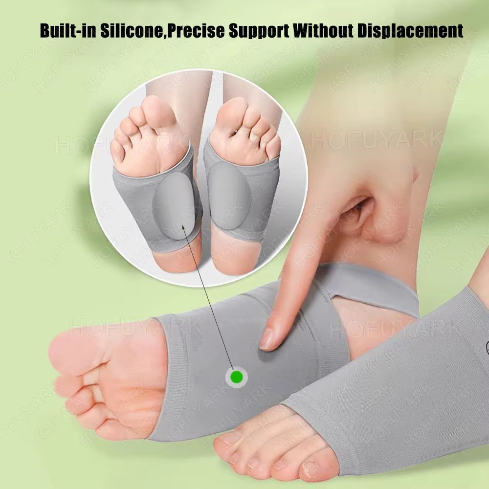 Silicone Arch Support Insoles  Orthotic Sleeves For Flat Feet Plantar Fasciitis And Pain Relief 4