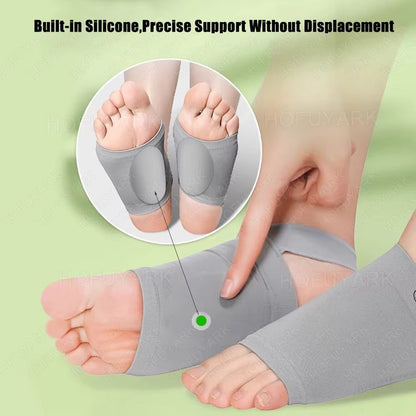 Silicone Arch Support Insoles  Orthotic Sleeves For Flat Feet Plantar Fasciitis And Pain Relief 4