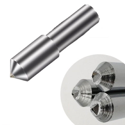 Triangle Diamond Dresser for Grinding Wheel – 12mm Single Point Dressing Pen with Tapered Tip for Grinder Stone Tool & A