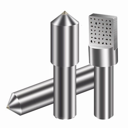 Triangle Diamond Dresser for Grinding Wheel – 12mm Single Point Dressing Pen with Tapered Tip for Grinder Stone Tool & A
