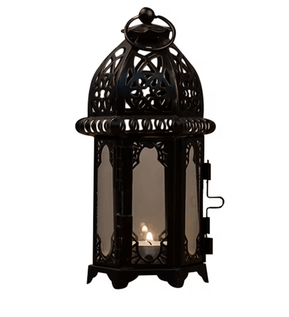 Moroccan Glow Hanging Glass Candle Lantern 4