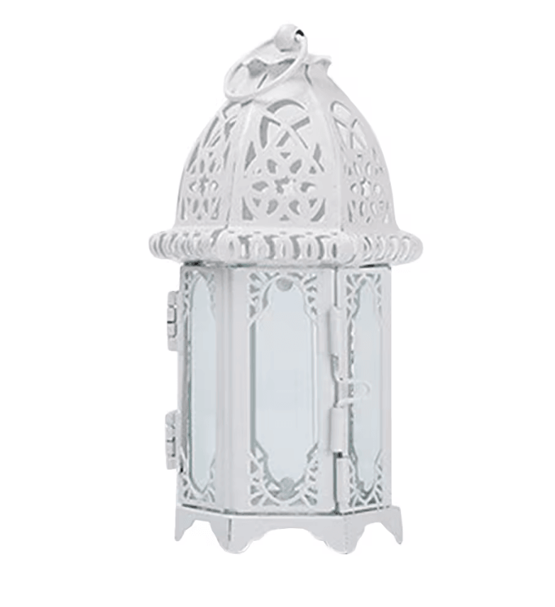 Moroccan Glow Hanging Glass Candle Lantern 5