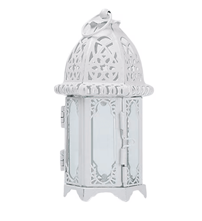 Moroccan Glow Hanging Glass Candle Lantern 5