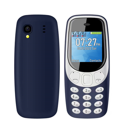 Small Mobile Phone with Bluetooth Dialer, Magic Voice, Low Radiation, Call Recording, 2/3 SIM GSM Unlocked