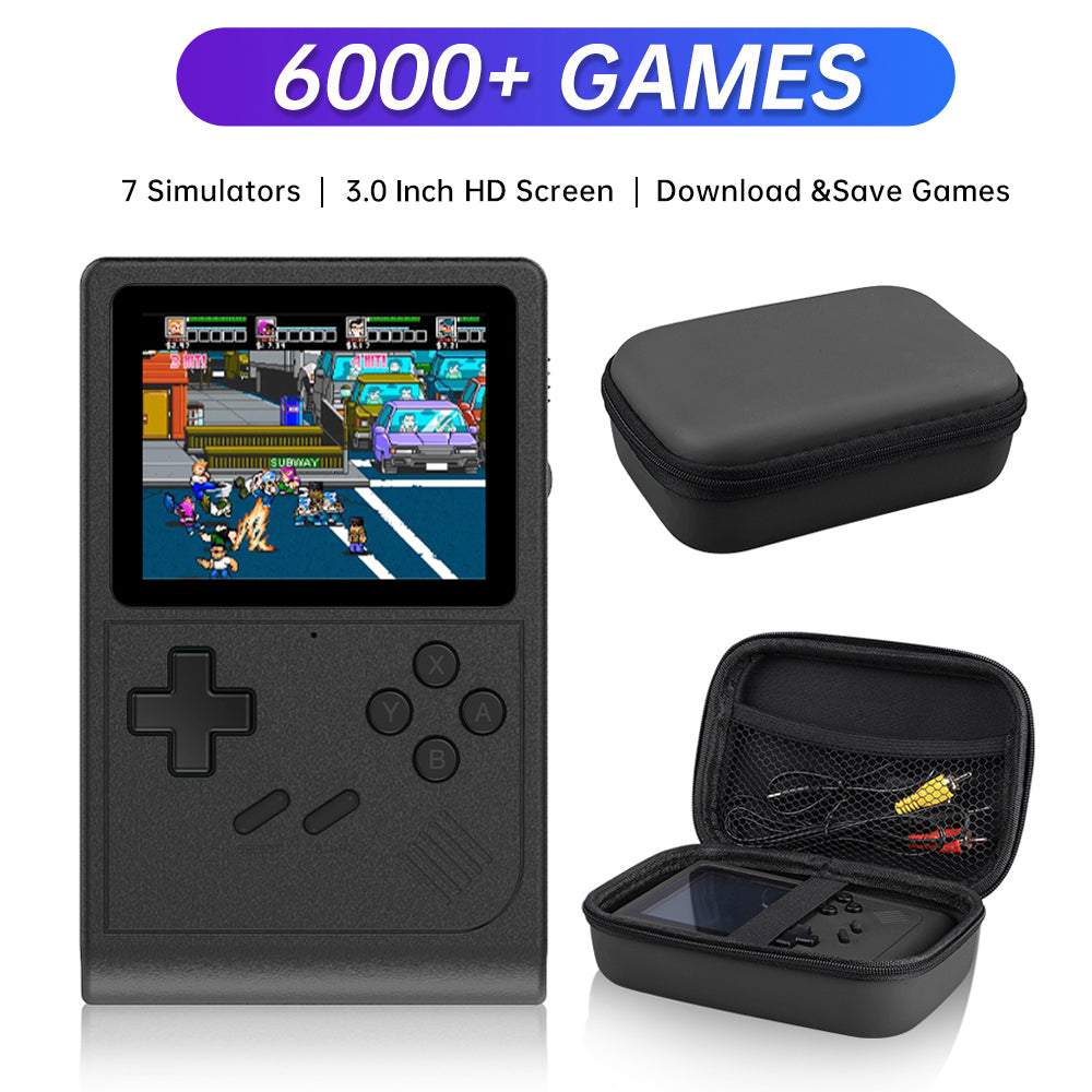 Retro Portable Handheld Game Player 3 inch Video Console with Games, SFC MD GBA TV Game Console AV Output