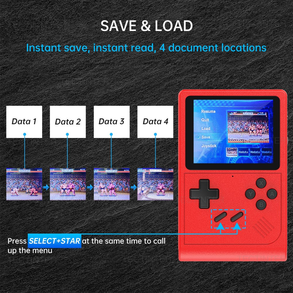 Retro Portable Handheld Game Player 3 Inch Video Console With Games SFC MD GBA TV Game Console AV O 3