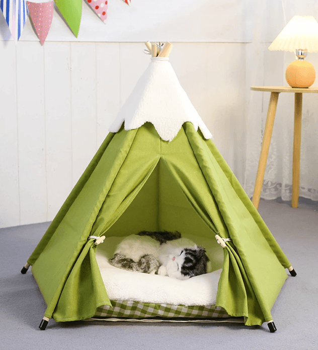 CozyPup Plush Pet Teepee Tent 2