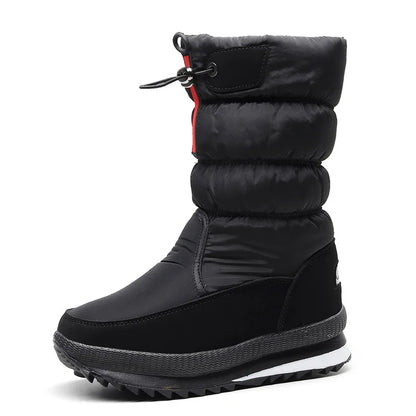 Womens Faux Fur Ankle Boots Chunky Platform Winter Boots Silver Thick Plush Waterproof Snow Shoes W 5