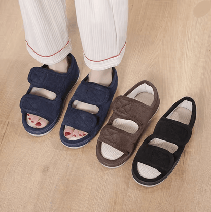ComfortCare Adjustable Diabetic Open-Toe Sandals