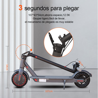 Smart Electric Scooter 350W 19mph Shock Absorbing Anti Skid 85 Inch Folding Waterproof Lightweight  3