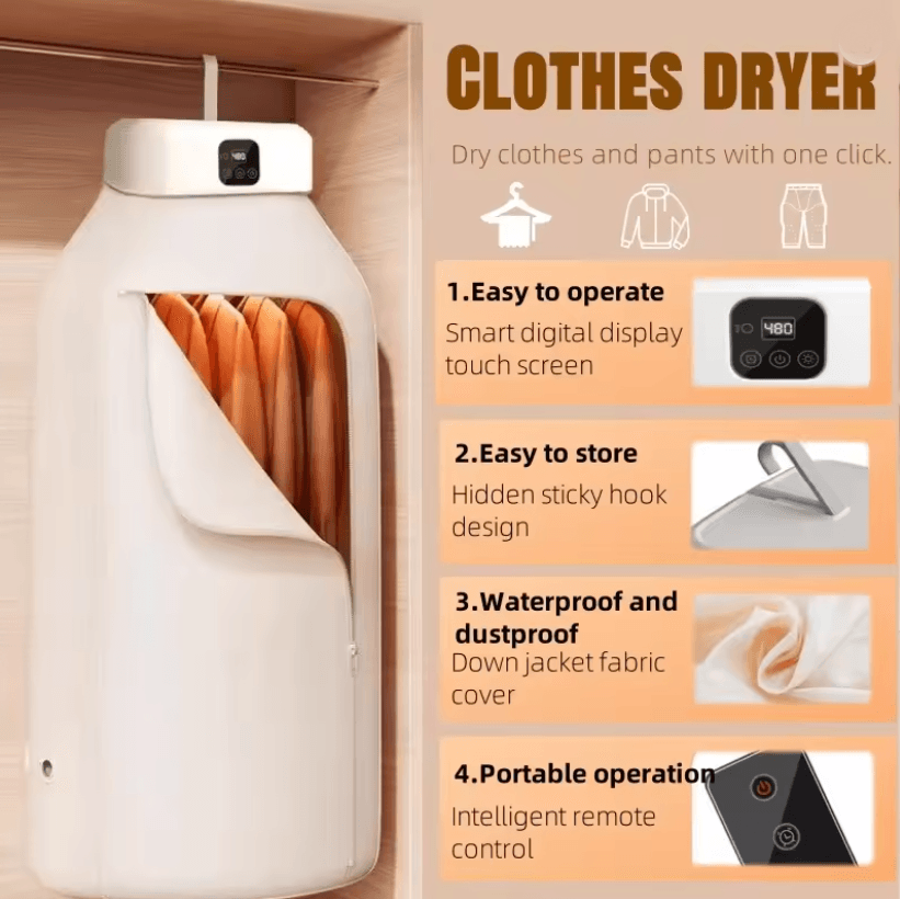AirEase Mini Portable Electric Dryer 1
