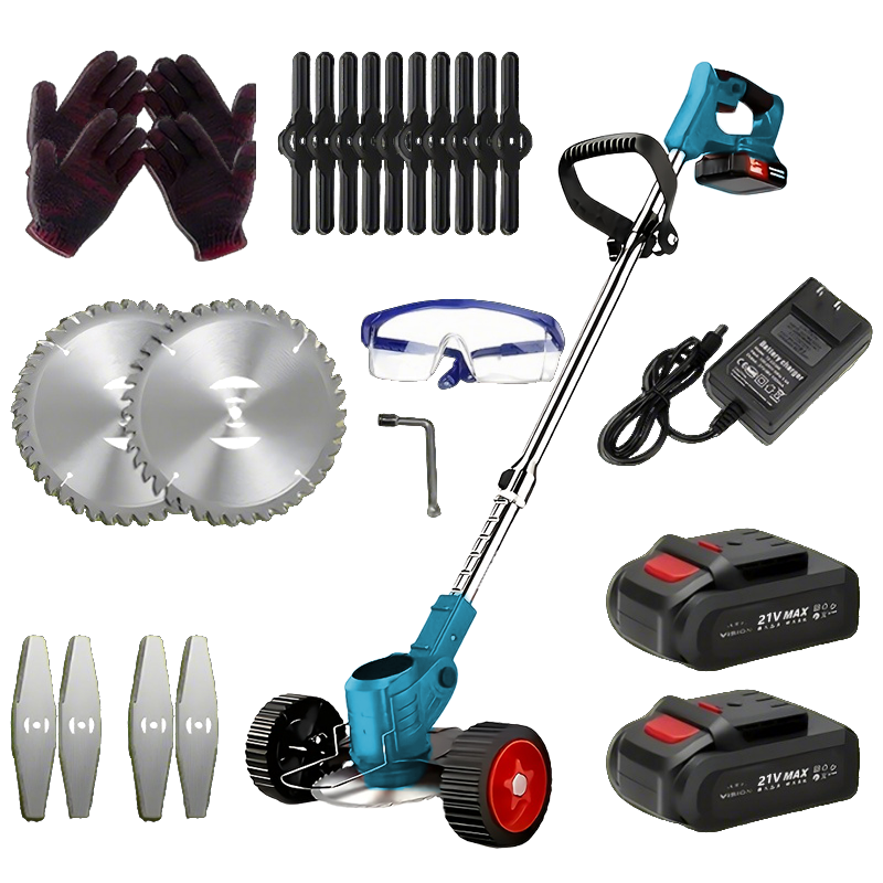 20V Cordless Grass Trimmer  Edger 2 Batteries Included 3in1 Lawn Care Tool For Weed Wacking Lawn Mo 7