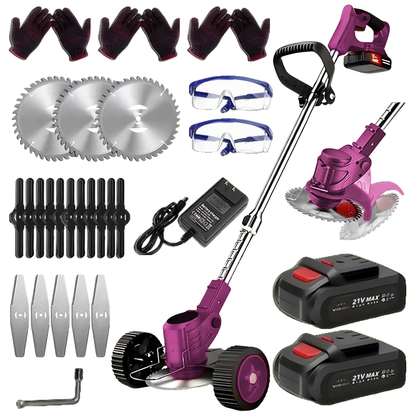 20V Cordless Grass Trimmer  Edger 2 Batteries Included 3in1 Lawn Care Tool For Weed Wacking Lawn Mo 9